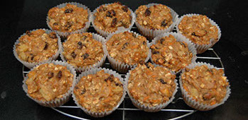 carrot oatmeal muffins