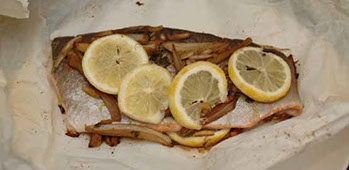 rainbow trout with fennel